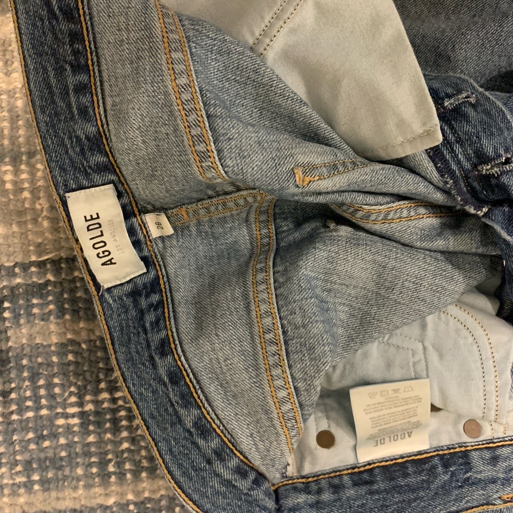 Agolde Riley jeans. - Picture 3 of 7